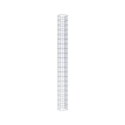 Gabionensäule eckig 17 cm x 17 cm, 200 cm Höhe, MW 5 cm x 10 cm
