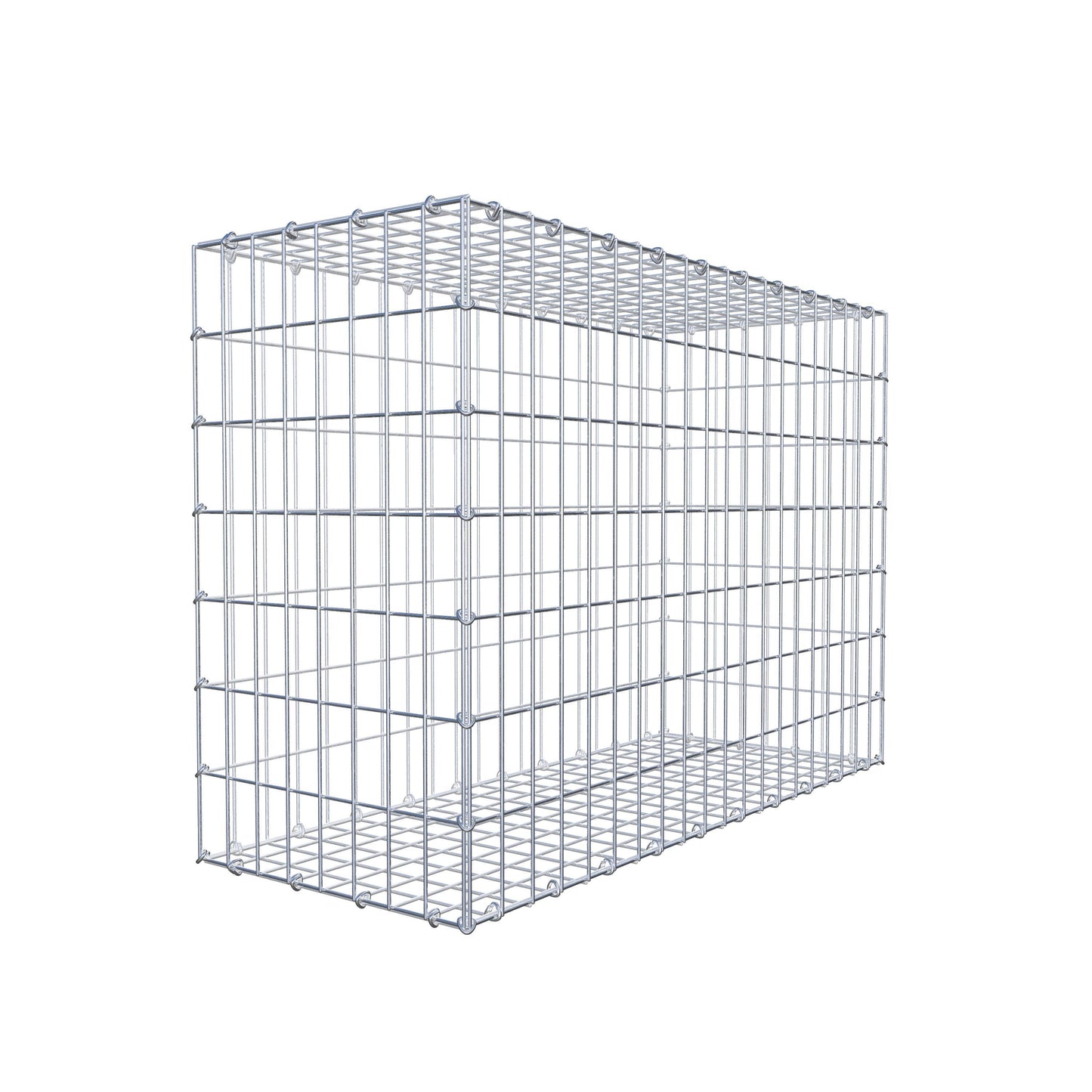 Gavión 100 cm x 70 cm x 40 cm (L x A x P), luz de malla 5 cm x 10 cm, anillo en C