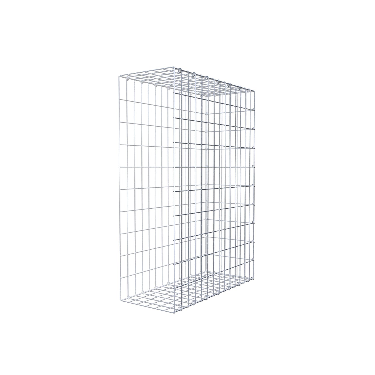 Monteret gabion type 2 100 cm x 70 cm x 30 cm, maskestørrelse 5 cm x 10 cm, C-ring