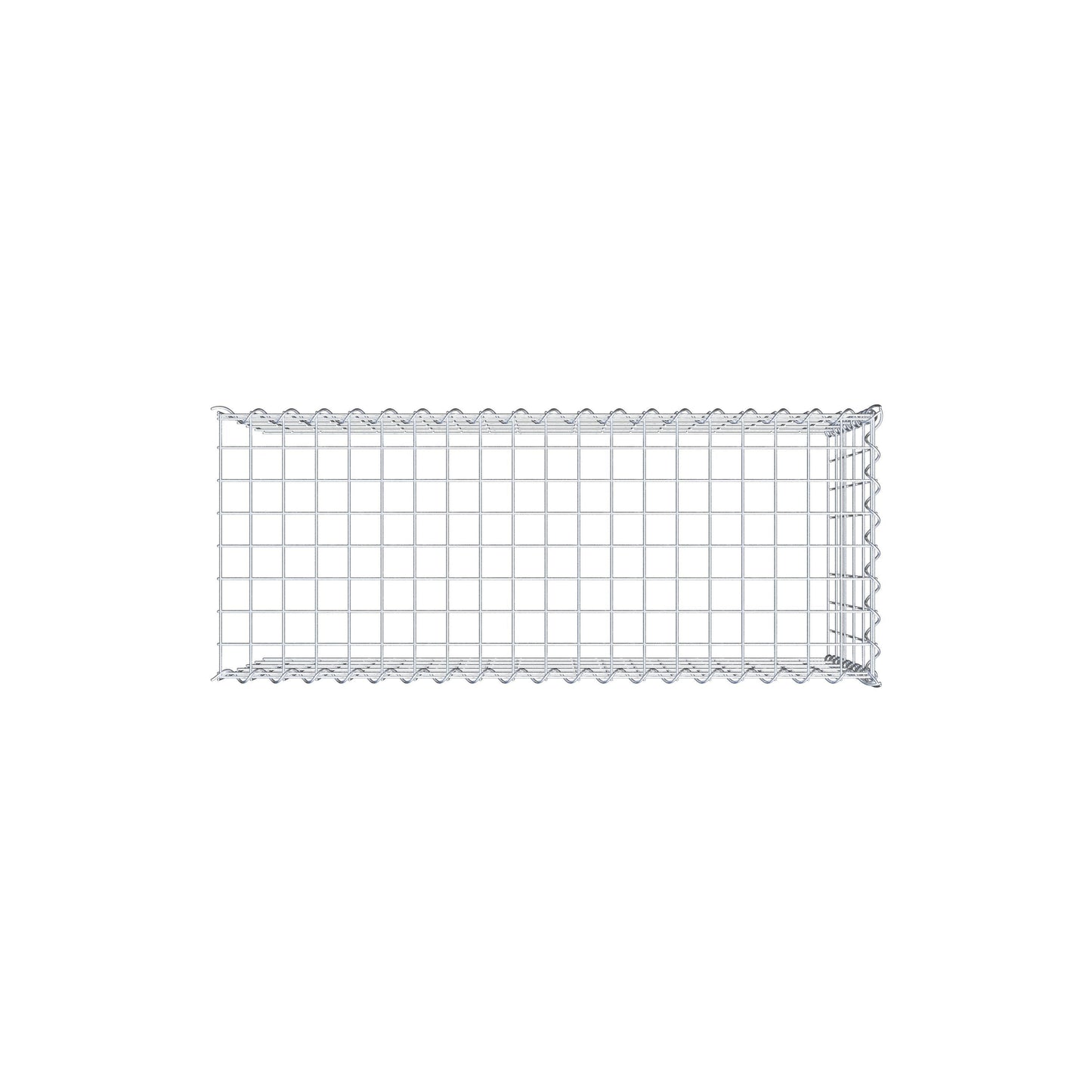 Anbaugabione Typ 4 100 cm x 50 cm x 40 cm (L x H x T), Maschenweite 5 cm x 10 cm, Spirale