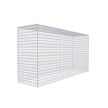 Extra gabion typ 3 200 cm x 100 cm x 50 cm (L x H x D), maskstorlek 5 cm x 5 cm, spiral