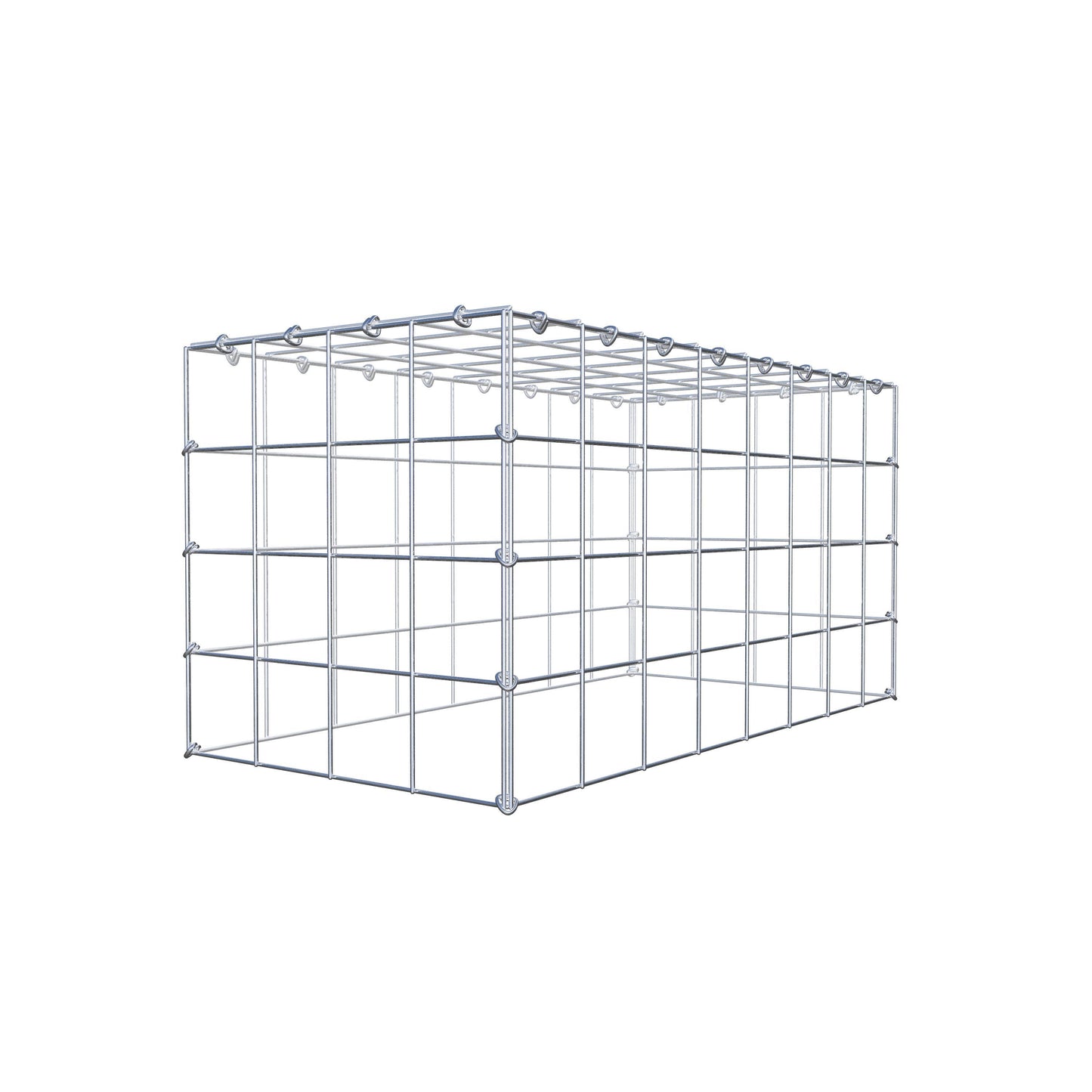 Anbaugabione Typ 3 80 cm x 40 cm x 40 cm (L x H x T), Maschenweite 10 cm x 10 cm, C-Ring
