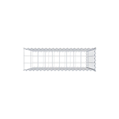Grown-on gabion type 2 100 cm x 100 cm x 30 cm (L x H x D), mesh size 10 cm x 10 cm, spiral