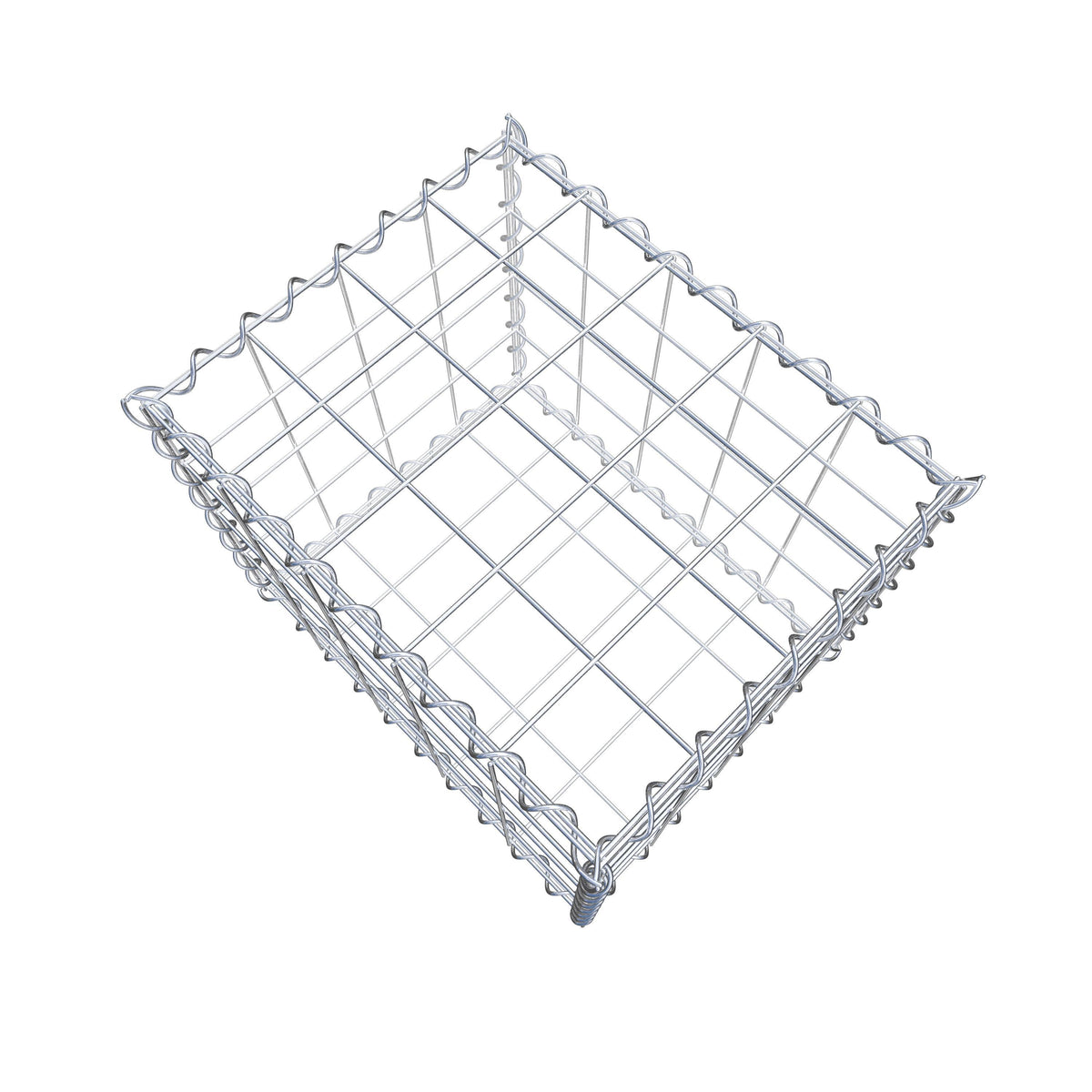 Gabion 50 cm x 40 cm x 40 cm (L x H x D), mesh size 10 cm x 10 cm, spiral