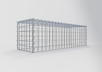 Aangegroeide schanskorf type 3 100 cm x 30 cm x 30 cm (L x H x D), maaswijdte 5 cm x 5 cm, spiraal