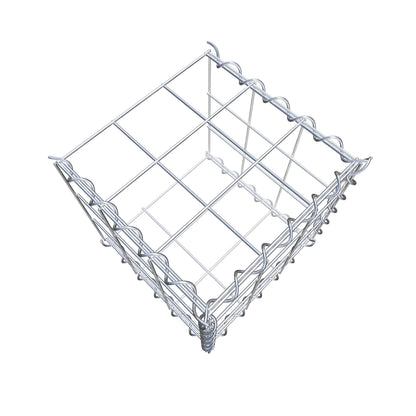Gabion rapporté type 2 30 cm x 30 cm x 30 cm (L x H x P), mailles 10 cm x 10 cm, spirale