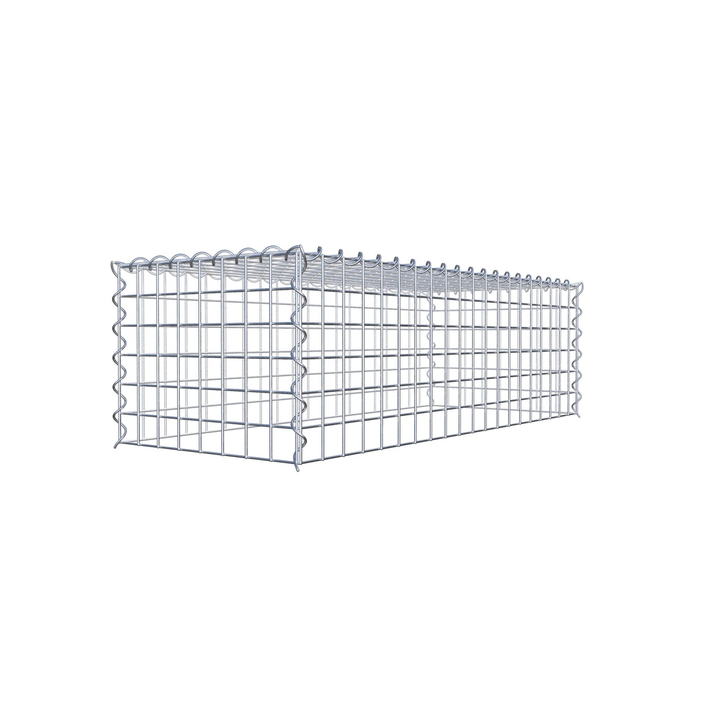 Anbaugabione Typ 3 100 cm x 30 cm x 40 cm (L x H x T), Maschenweite 5 cm x 5 cm, Spirale