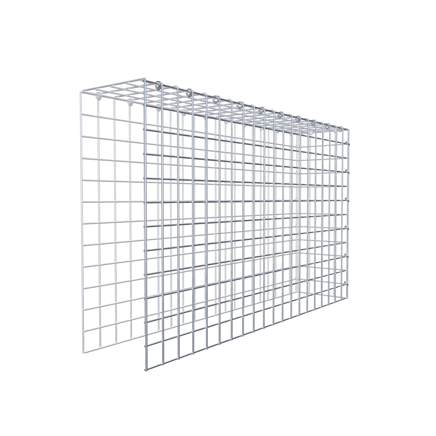 Gabbione aggiuntivo di tipo 4 100 cm x 60 cm x 20 cm (L x H x P), maglia 5 cm x 5 cm, anello a C