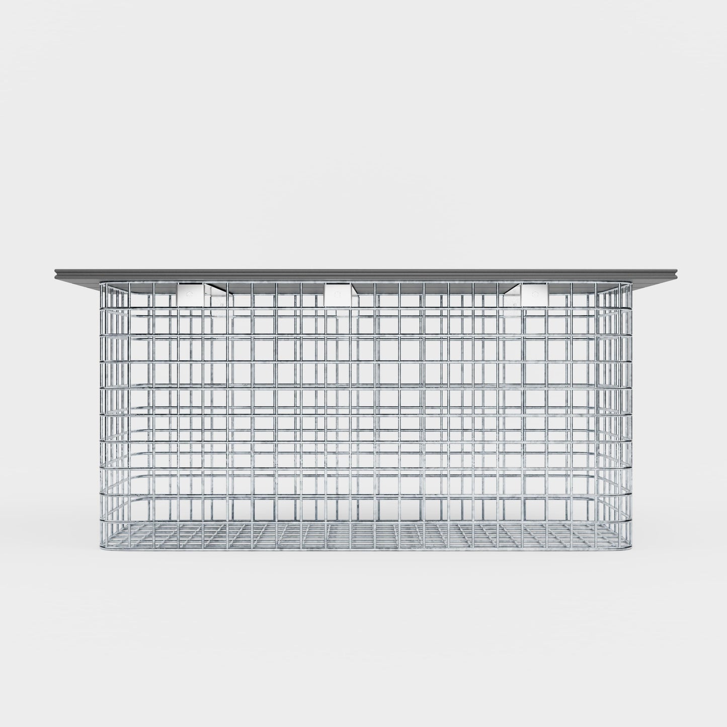 Banco de jardín 102 x 50 x 32 cm MW 5 x 5 cm galvanizado en caliente, con tablero reciclado en antracita