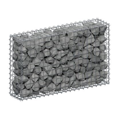 Gabion 100 cm x 60 cm x 20 cm (L x H x D), maskestørrelse 5 cm x 5 cm, spiral