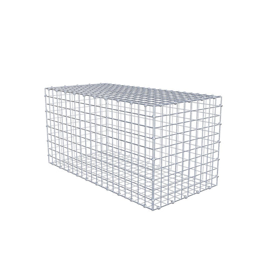 Gabião 100 cm x 50 cm x 50 cm (C x A x P), malhagem 5 x 5 cm, anel espiral