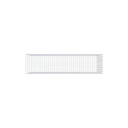 Opbouw schanskorf type 4 200 cm x 100 cm x 50 cm (L x H x D), maaswijdte 5 cm x 10 cm, C-ring