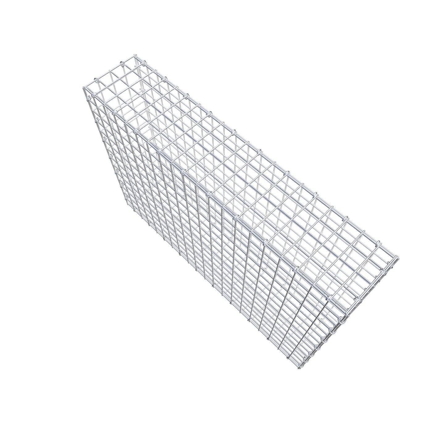 Gabião 100 cm x 70 cm x 20 cm (C x A x P), malhagem 5 cm x 5 cm, anel C