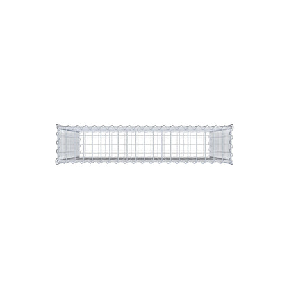Gabione 100 cm x 100 cm x 20 cm (L x H x T), Maschenweite 5 cm x 5 cm, Spirale