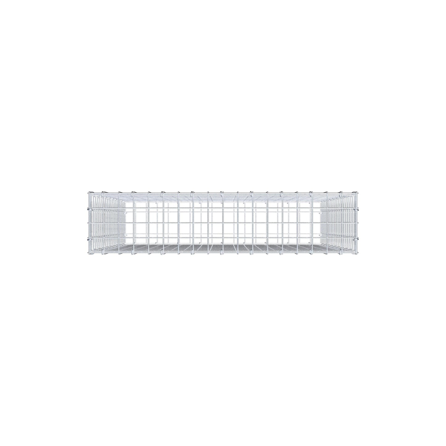 Gabione 100 cm x 90 cm x 20 cm (L x H x T), Maschenweite 5 cm x 5 cm, C-Ring