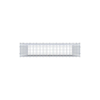 Gabione 100 cm x 90 cm x 20 cm (L x H x T), Maschenweite 5 cm x 5 cm, C-Ring
