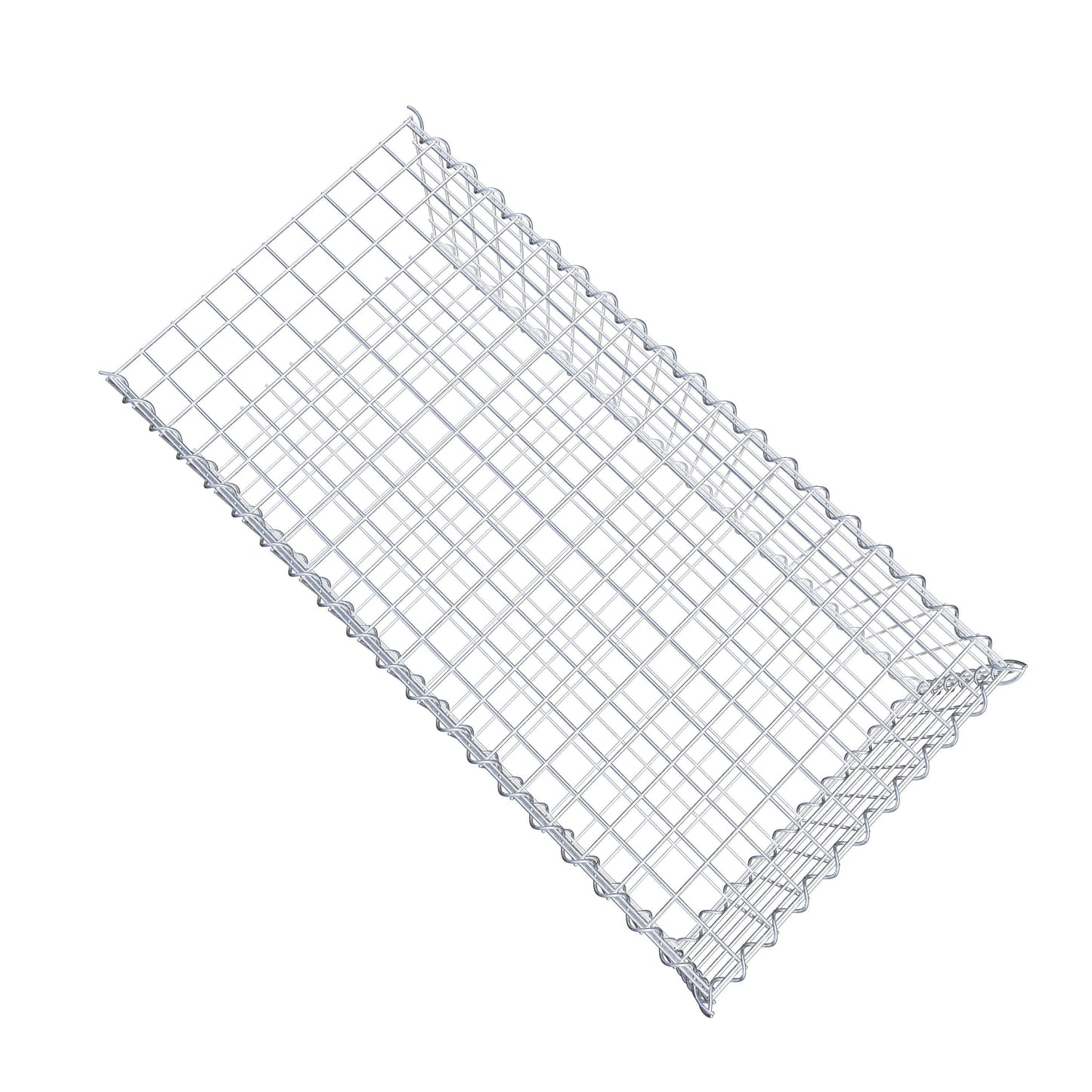 Anbaugabione Typ 2 100 cm x 30 cm x 50 cm (L x H x T), Maschenweite 5 cm x 5 cm, Spirale