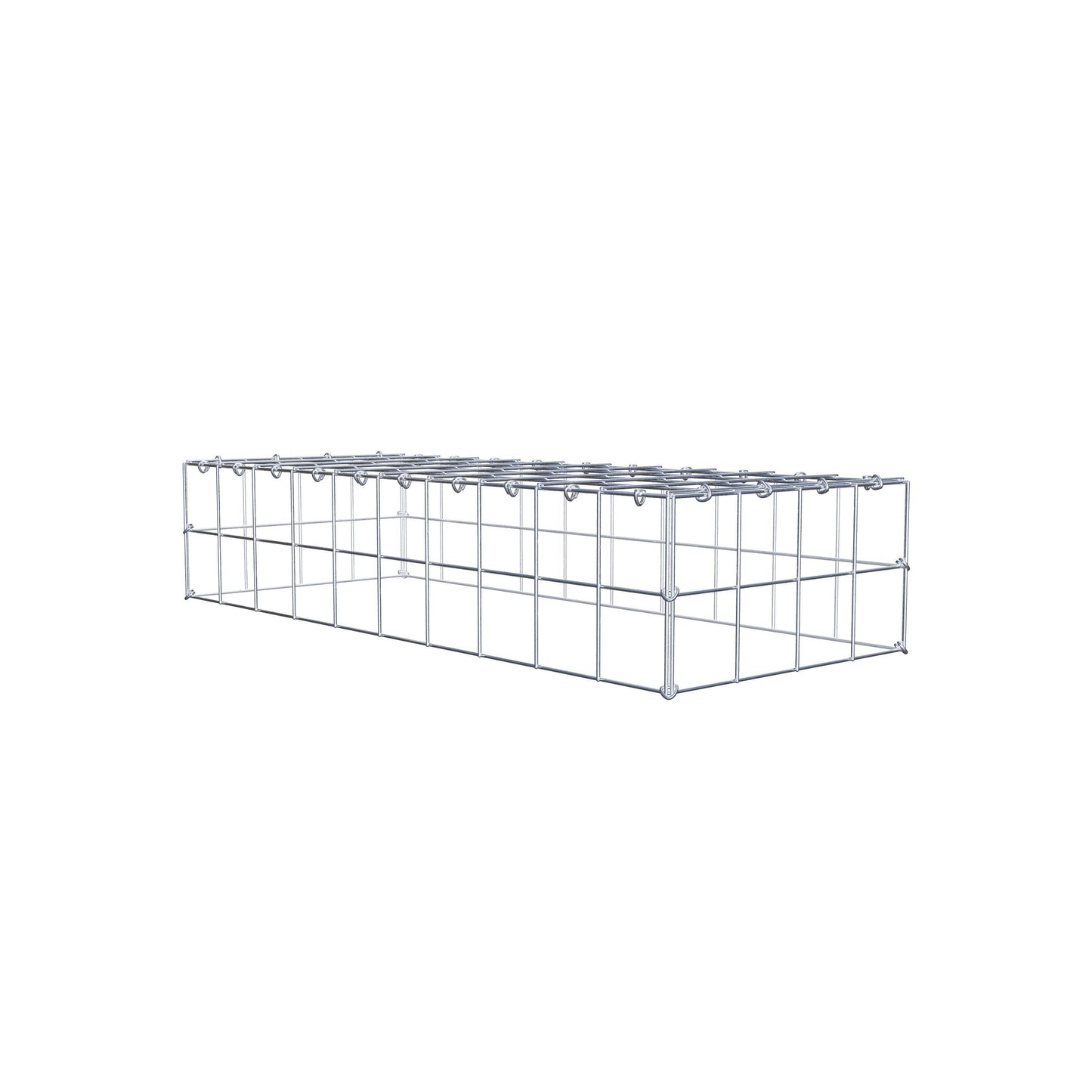 Gabbione aggiuntivo di tipo 3 100 cm x 20 cm x 40 cm (L x H x P), maglia 10 cm x 10 cm, anello a C