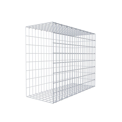 Mounted gabion type 2 100 cm x 80 cm x 40 cm, mesh size 5 cm x 10 cm, C-ring