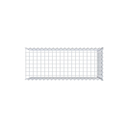 Anbaugabione Typ 4 100 cm x 50 cm x 40 cm (L x H x T), Maschenweite 5 cm x 5 cm, Spirale
