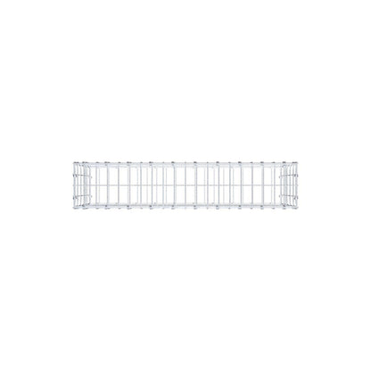 Gabione 100 cm x 50 cm x 20 cm (L x H x T), Maschenweite 5 x 10 cm, Spiralring