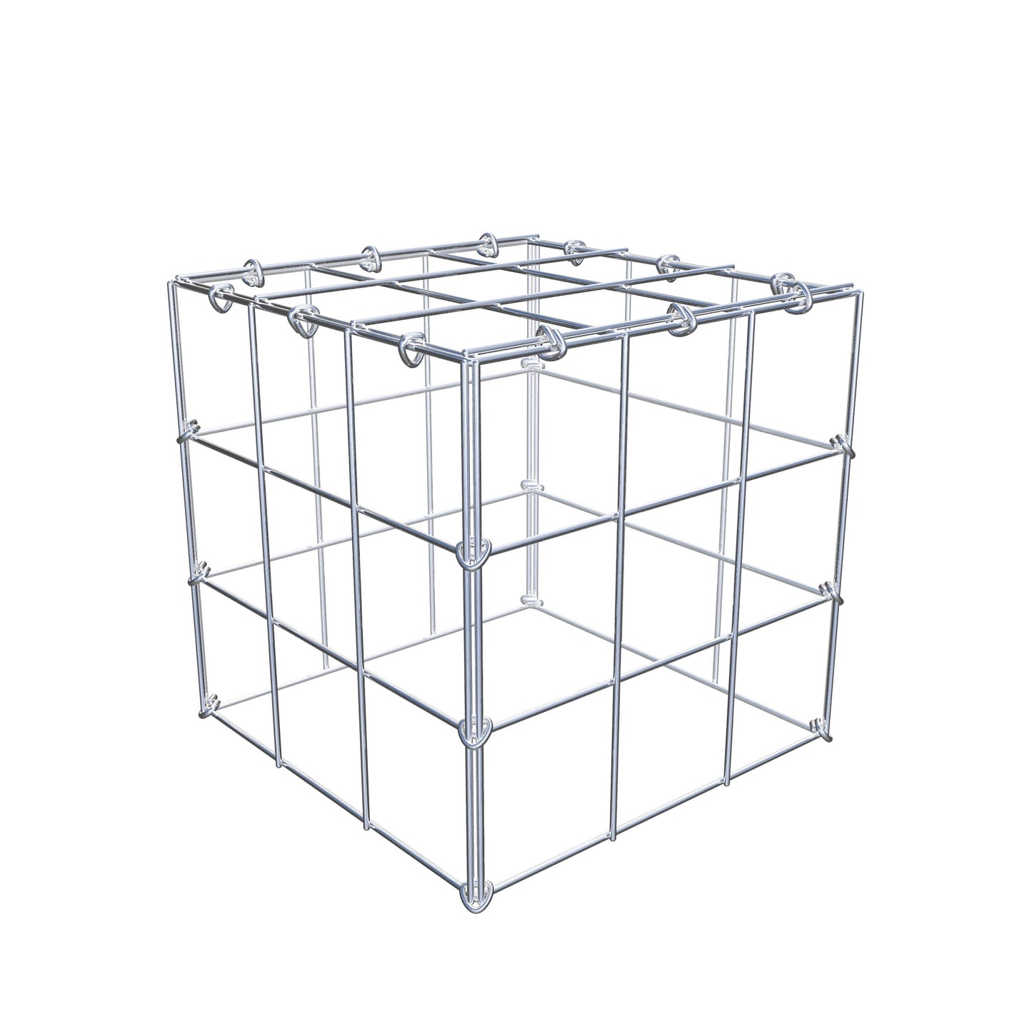 Extra gabion typ 3 30 cm x 30 cm x 30 cm (L x H x D), maskstorlek 10 cm x 10 cm, C-ring