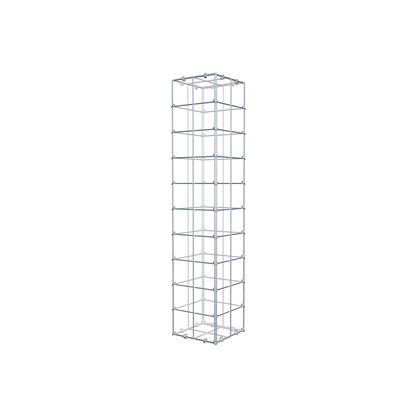 Gabion 100 cm x 20 cm x 20 cm (L x H x D), mesh size 10 cm x 10 cm, C-ring