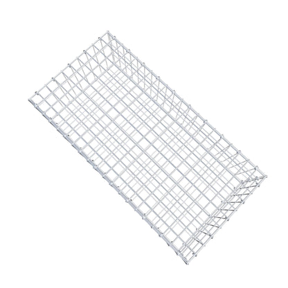 Gabion 100 cm x 30 cm x 50 cm (L x H x D), maskestørrelse 5 cm x 10 cm, C-ring