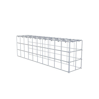 Anbaugabione Typ 4 100 cm x 30 cm x 20 cm (L x H x T), Maschenweite 10 cm x 10 cm, C-Ring