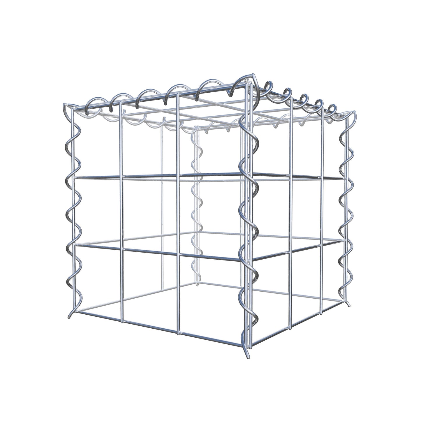 Anbaugabione Typ 3 30 cm x 30 cm x 30 cm (L x H x T), Maschenweite 10 cm x 10 cm, Spirale