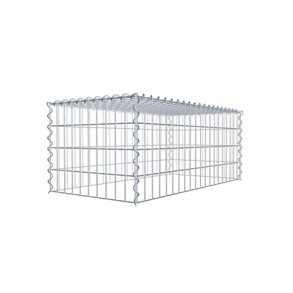 Anbaugabione Typ 3 100 cm x 40 cm x 50 cm (L x H x T), Maschenweite 5 cm x 10 cm, Spirale