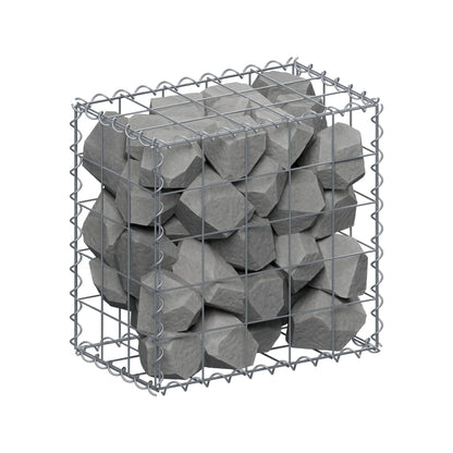 Gabion 50 cm x 50 cm x 30 cm (L x H x P), mailles 10 cm x 10 cm, spirale