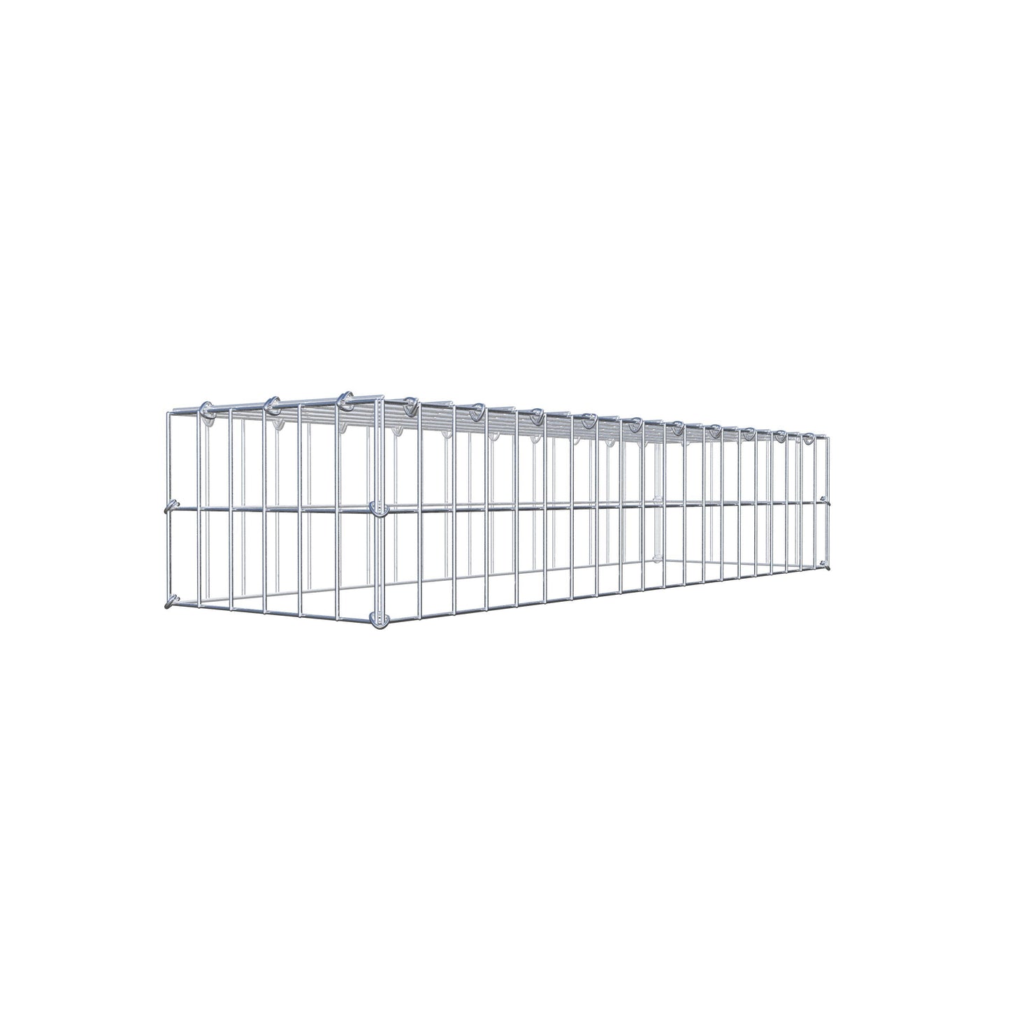 Gabbione aggiuntivo di tipo 3 100 cm x 20 cm x 30 cm (L x A x P), maglia 5 cm x 10 cm, anello a C