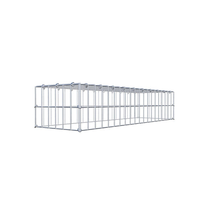 Gabbione aggiuntivo di tipo 3 100 cm x 20 cm x 30 cm (L x A x P), maglia 5 cm x 10 cm, anello a C