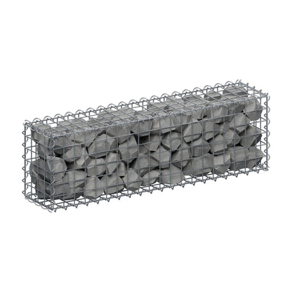 Gabion 100 cm x 30 cm x 20 cm (L x H x D), mesh size 5 cm x 5 cm, spiral