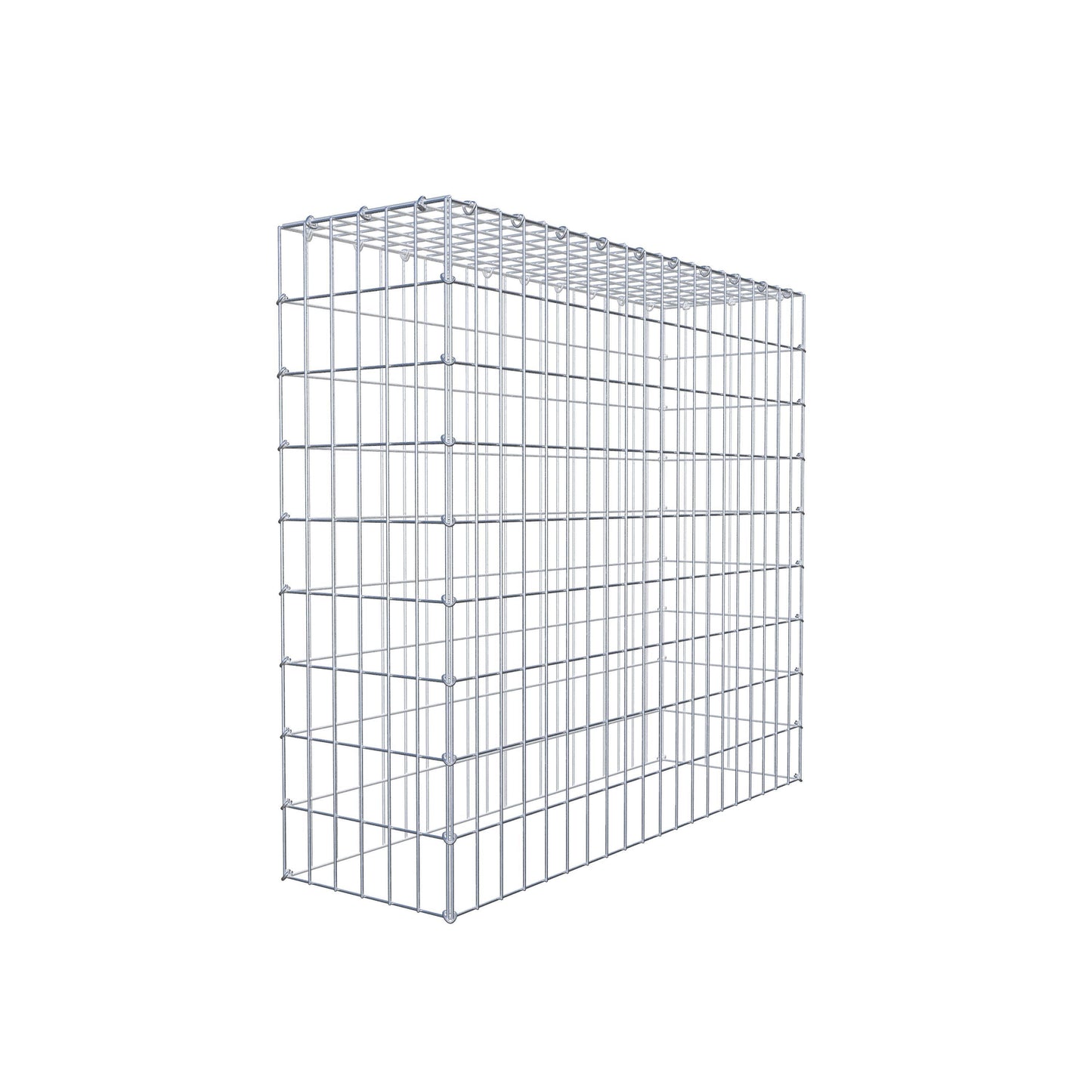 Gabião Tipo 3 100 cm x 90 cm x 30 cm (C x A x P), malhagem 5 cm x 10 cm, anel C