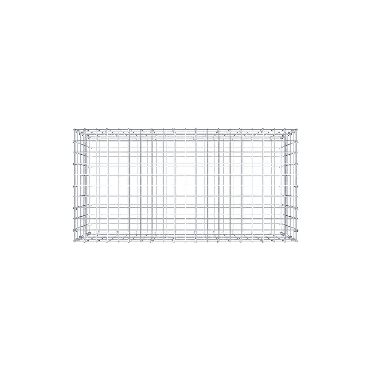 Gabbione 100 cm x 50 cm x 50 cm (L x H x P), maglia 5 cm x 10 cm, anello a C