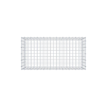 Gabbione 100 cm x 50 cm x 50 cm (L x H x P), maglia 5 cm x 10 cm, anello a C