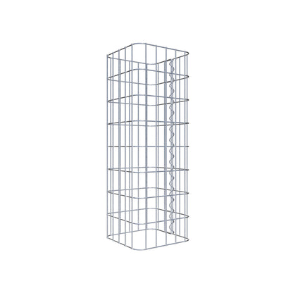 Colonne de gabion carrée 27 cm x 27 cm, hauteur 80 cm, MW 5 cm x 10 cm