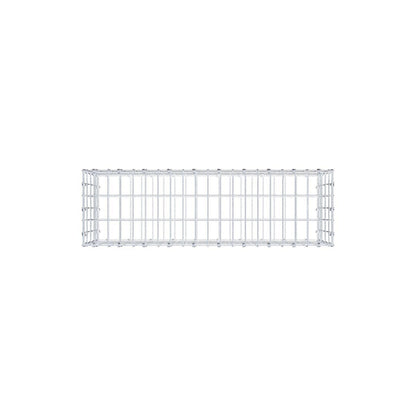 Gabione 100 cm x 40 cm x 30 cm (L x H x T), Maschenweite 5 x 10 cm, Spiralring