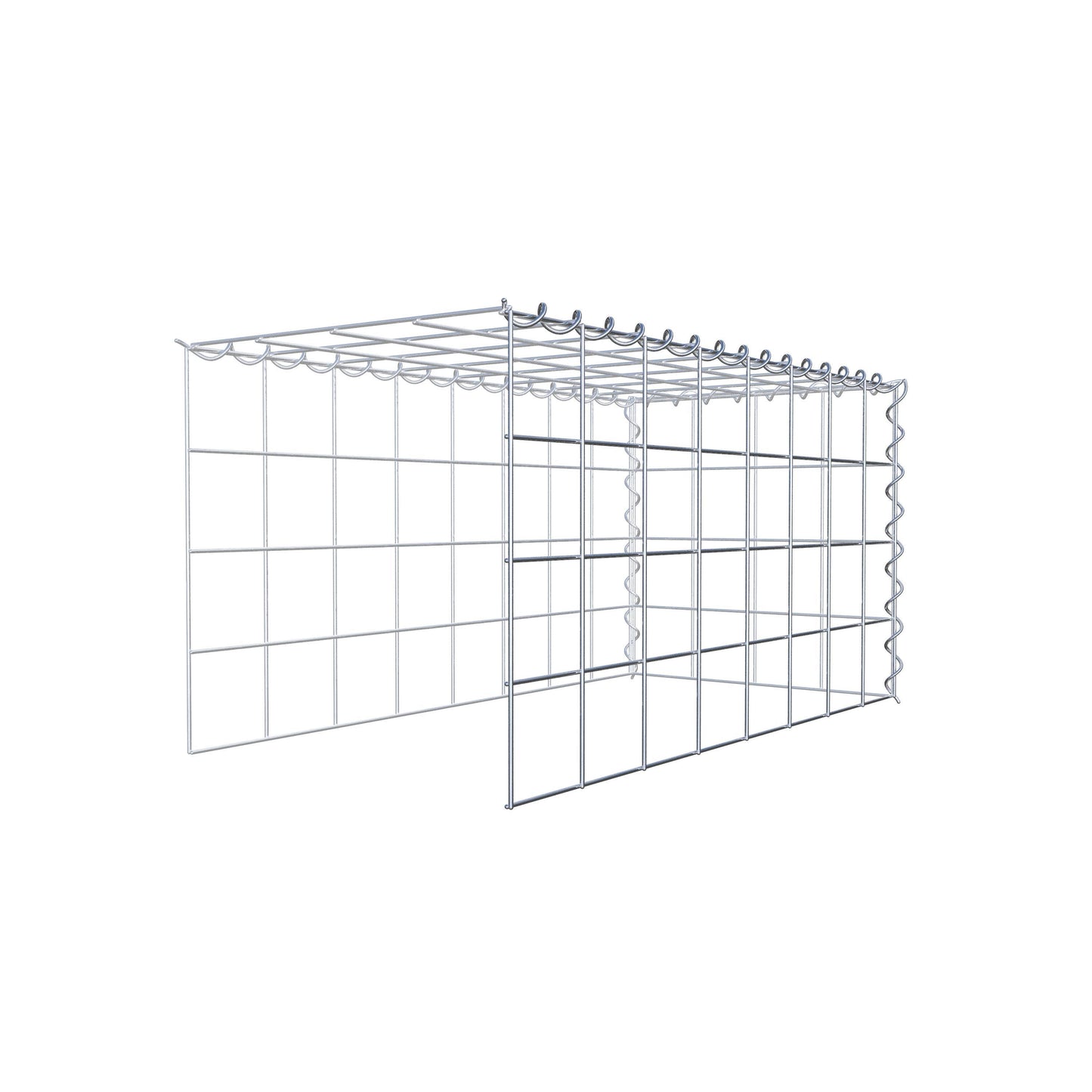 Fourche rapportée type 4 80 cm x 40 cm x 40 cm (L x H x P), mailles 10 cm x 10 cm, spirale
