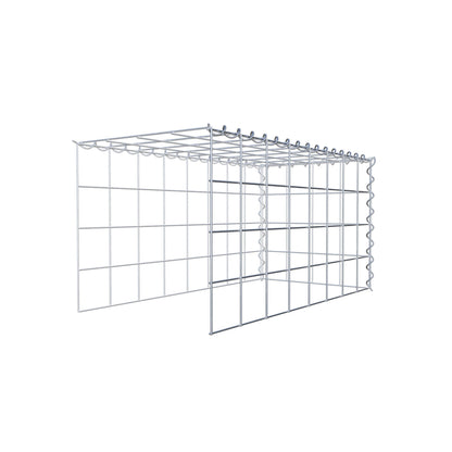 Fourche rapportée type 4 80 cm x 40 cm x 40 cm (L x H x P), mailles 10 cm x 10 cm, spirale