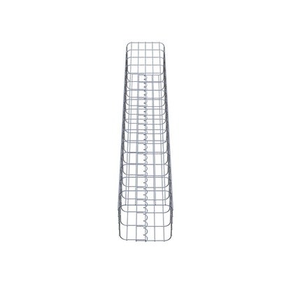 Gabionsøjle firkantet 27 cm x 27 cm, 160 cm højde, MW 5 cm x 10 cm