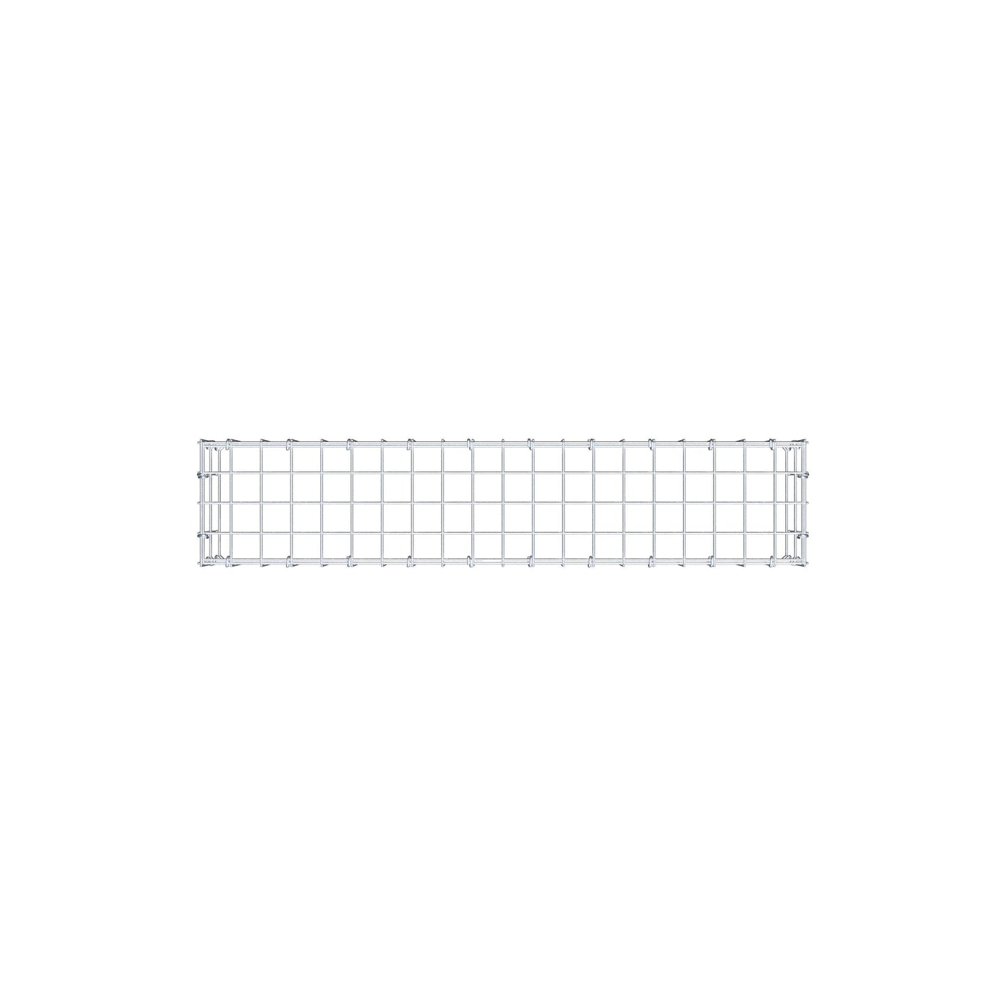 Gabião Tipo 3 100 cm x 20 cm x 20 cm (C x A x P), malhagem 5 cm x 10 cm, anel C