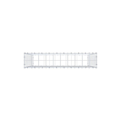 Gabião 100 cm x 100 cm x 20 cm (C x A x P), malhagem 10 x 10 cm, anel espiral
