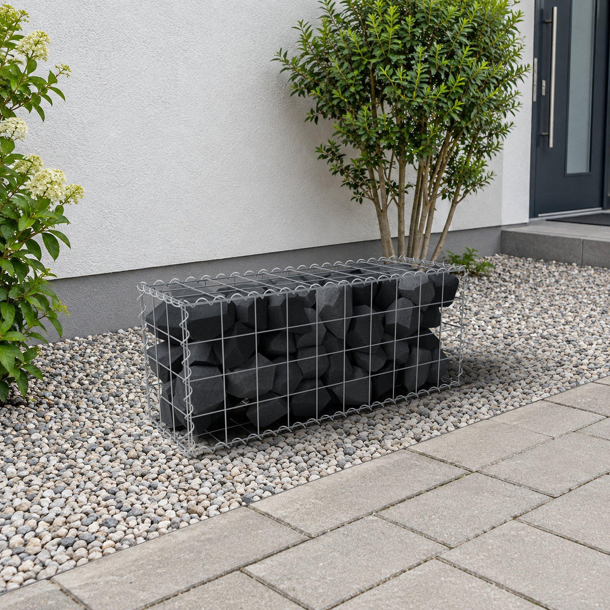 Gabion 100 cm x 40 cm x 30 cm (L x H x D), maskestørrelse 10 cm x 10 cm, spiral