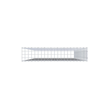 Fourche rapportée type 4 200 cm x 100 cm x 20 cm (L x H x P), mailles 5 cm x 5 cm, anneau C