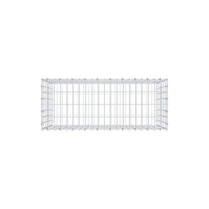 Gabione 100 cm x 60 cm x 40 cm (L x H x T), Maschenweite 5 x 10 cm, Spiralring