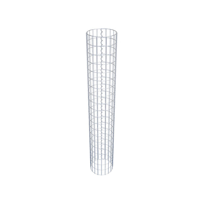 Gabion column around 32 cm diameter, 200 cm height, mesh size 5 cm x 10 cm