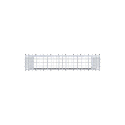 Gabion 100 cm x 90 cm x 20 cm (L x H x D), maskestørrelse 5 x 5 cm, spiralring